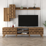 Comodă TV Class S, Diverse culori, 180x35x44 cm - Nuc | SKU: 845HCT3012 | Comodă TV Class S, 180x35x44 cm, varianta Nuc, produs pentru amenajarea locuinței, disponibil online în România la CasaMob