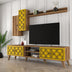 Nuc - Galben | SKU: 845HCT3014 | Comodă TV Class S, 180x35x44 cm, varianta Nuc - Galben, produs pentru amenajarea locuinței, disponibil online în România la CasaMob