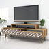 Nuc - Alb | SKU: 845HCT3017 | Comodă TV City, 140x42x49 cm, varianta Nuc - Alb, produs pentru amenajarea locuinței, disponibil online în România la CasaMob