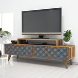Comodă TV City, Diverse culori, 140x42x49 cm - Nuc - Chalcedony | SKU: 845HCT3019 | Comodă TV City, 140x42x49 cm, varianta Nuc - Chalcedony, produs pentru amenajarea locuinței, disponibil online în România la CasaMob