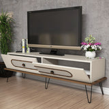Comodă TV Ekol, Diverse culori, 145x40x45 cm - Crem | SKU: 845HCT3028 | Comodă TV Ekol, 145x40x45 cm, varianta Crem, produs pentru amenajarea locuinței, disponibil online în România la CasaMob
