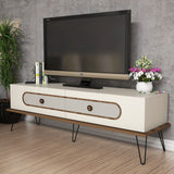 Comodă TV Ekol, Diverse culori, 145x40x45 cm - Crem | SKU: 845HCT3028 | Comodă TV Ekol, 145x40x45 cm, varianta Crem, produs pentru amenajarea locuinței, disponibil online în România la CasaMob