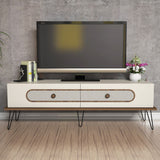 Comodă TV Ekol, Diverse culori, 145x40x45 cm - Crem | SKU: 845HCT3028 | Comodă TV Ekol, 145x40x45 cm, varianta Crem, produs pentru amenajarea locuinței, disponibil online în România la CasaMob