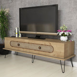 Comodă TV Ekol, Diverse culori, 145x40x45 cm - Stejar | SKU: 845HCT3029 | Comodă TV Ekol, 145x40x45 cm, varianta Stejar, produs pentru amenajarea locuinței, disponibil online în România la CasaMob