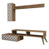 Comodă TV Planet, Diverse culori, 150x37x38 cm - Nuc - Alb | SKU: 845HCT3044 | Comodă TV Planet, 150x37x38 cm, varianta Nuc - Alb, produs pentru amenajarea locuinței, disponibil online în România la CasaMob