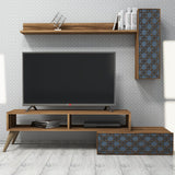 Comodă TV Planet, Diverse culori, 150x37x38 cm - Nuc - Chalcedony | SKU: 845HCT3046 | Comodă TV Planet, 150x37x38 cm, varianta Nuc - Chalcedony, produs pentru amenajarea locuinței, disponibil online în România la CasaMob