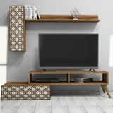 Comodă TV Planet, Diverse culori, 150x37x38 cm - Nuc - Crem | SKU: 845HCT3047 | Comodă TV Planet, 150x37x38 cm, varianta Nuc - Crem, produs pentru amenajarea locuinței, disponibil online în România la CasaMob
