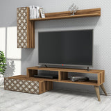 Comodă TV Planet, Diverse culori, 150x37x38 cm - Nuc - Crem | SKU: 845HCT3047 | Comodă TV Planet, 150x37x38 cm, varianta Nuc - Crem, produs pentru amenajarea locuinței, disponibil online în România la CasaMob