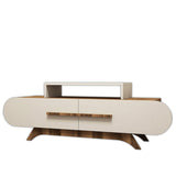 Comodă TV Rose, Diverse culori, 145x37x50 cm - Nuc - Crem | SKU: 845HCT3050 | Comodă TV Rose, 145x37x50 cm, varianta Nuc - Crem, produs pentru amenajarea locuinței, disponibil online în România la CasaMob