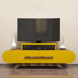 Comodă TV Rose, Diverse culori, 145x37x50 cm - Nuc - Galben | SKU: 845HCT3051 | Comodă TV Rose, 145x37x50 cm, varianta Nuc - Galben, produs pentru amenajarea locuinței, disponibil online în România la CasaMob