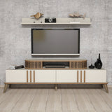 Comodă TV Eylül, Diverse culori, 168x39x52 cm - Crem | SKU: 845HCT3061 | Comodă TV Eylül, 168x39x52 cm, varianta Crem, produs pentru amenajarea locuinței, disponibil online în România la CasaMob