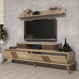 Comodă TV Eylül, Diverse culori, 168x39x52 cm - Stejar | SKU: 845HCT3062 | Comodă TV Eylül, 168x39x52 cm, varianta Stejar, produs pentru amenajarea locuinței, disponibil online în România la CasaMob