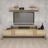 Comodă TV Eylül, Diverse culori, 168x39x52 cm - Stejar | SKU: 845HCT3062 | Comodă TV Eylül, 168x39x52 cm, varianta Stejar, produs pentru amenajarea locuinței, disponibil online în România la CasaMob