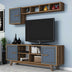 Nuc - Albastru | SKU: 845HCT3065 | Comodă TV Ayla, 160x35x56 cm, varianta Nuc - Albastru, produs pentru amenajarea locuinței, disponibil online în România la CasaMob