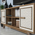Nuc - Crem | SKU: 845HCT3066 | Comodă TV Ayla, 160x35x56 cm, varianta Nuc - Crem, produs pentru amenajarea locuinței, disponibil online în România la CasaMob