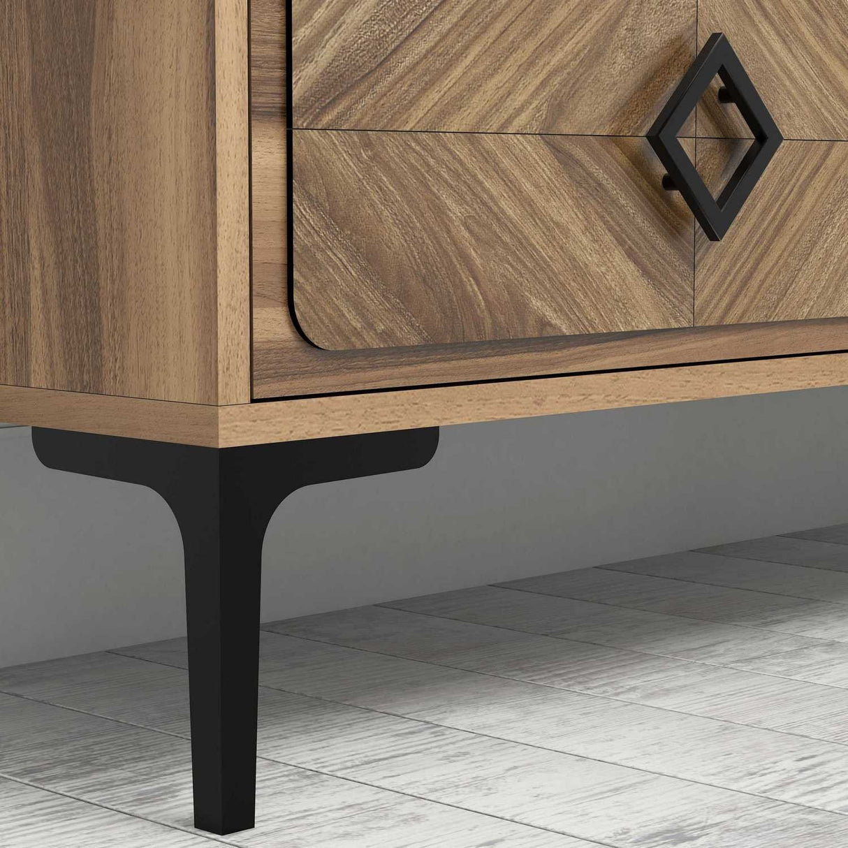 Comodă TV Samba, Diverse culori, 180x35x52 cm - Nuc | SKU: 845HCT3073 | Comodă TV Samba, 180x35x52 cm, varianta Nuc, produs pentru amenajarea locuinței, disponibil online în România la CasaMob