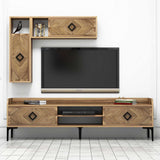 Comodă TV Samba, Diverse culori, 180x35x52 cm - Nuc | SKU: 845HCT3073 | Comodă TV Samba, 180x35x52 cm, varianta Nuc, produs pentru amenajarea locuinței, disponibil online în România la CasaMob