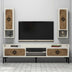 Nuc - Crem | SKU: 845HCT3075 | Comodă TV Samba, 180x35x52 cm, varianta Nuc - Crem, produs pentru amenajarea locuinței, disponibil online în România la CasaMob
