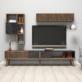 COMODA TV Milan TV Unit, Nuc, 35x40x180 cm - Nuc Negru, SKU 845HCT3079