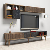 COMODA TV Milan TV Unit, Nuc, 35x40x180 cm - Nuc Negru, SKU 845HCT3079