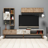 COMODA TV Milan TV Unit, Nuc, 35x40x180 cm - Nuc Alb, SKU 845HCT3079