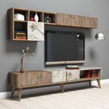 COMODA TV Milan TV Unit, Nuc, 35x40x180 cm - Nuc Alb, SKU 845HCT3079