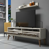 Comodă TV Line, Diverse culori, 150x30x50 cm - Crem | SKU: 845HCT3083 | Comodă TV Line, 150x30x50 cm, varianta Crem, produs pentru amenajarea locuinței, disponibil online în România la CasaMob