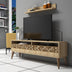 Stejar | SKU: 845HCT3084 | Comodă TV Line, 150x30x50 cm, varianta Stejar, produs pentru amenajarea locuinței, disponibil online în România la CasaMob
