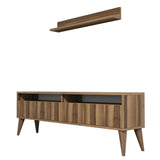Comodă TV Best, Diverse culori, 150x30x50 cm - Nuc | SKU: 845HCT3085 | Comodă TV Best, 150x30x50 cm, varianta Nuc, produs pentru amenajarea locuinței, disponibil online în România la CasaMob