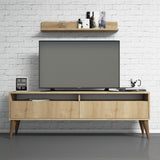 Comodă TV Best, Diverse culori, 150x30x50 cm - Stejar | SKU: 845HCT3088 | Comodă TV Best, 150x30x50 cm, varianta Stejar, produs pentru amenajarea locuinței, disponibil online în România la CasaMob