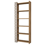Bibliotecă City, Diverse culori, 65x24x170 cm - Nuc - Alb | SKU: 845HCT3606 | Bibliotecă City, 65x24x170 cm, varianta Nuc - Alb, produs pentru amenajarea locuinței, disponibil online în România la CasaMob