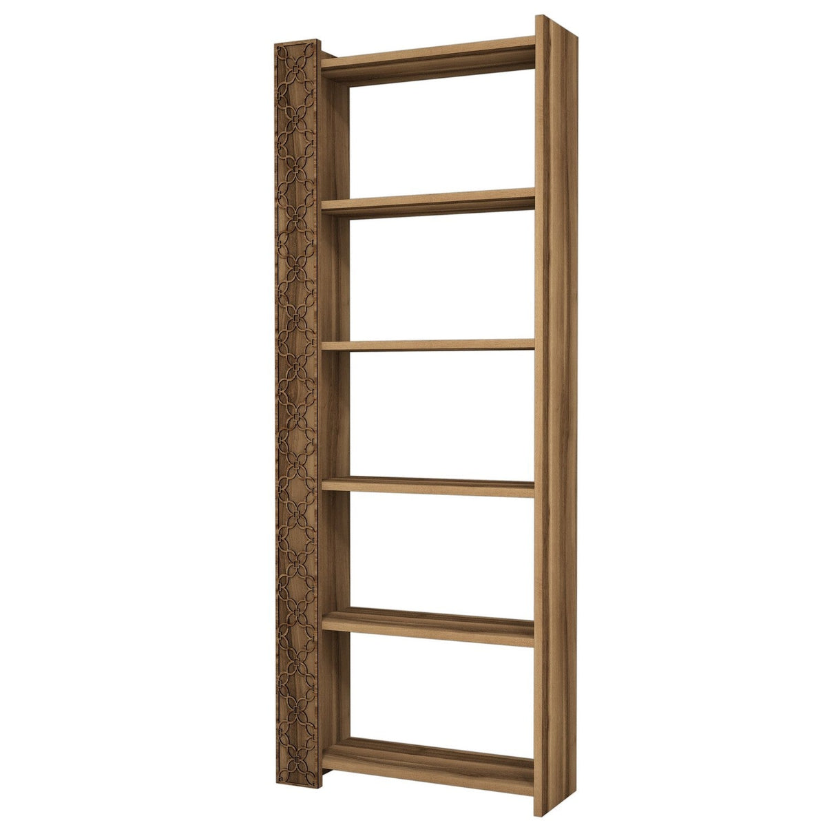 Bibliotecă City, Diverse culori, 65x24x170 cm - Nuc | SKU: 845HCT3607 | Bibliotecă City, 65x24x170 cm, varianta Nuc, produs pentru amenajarea locuinței, disponibil online în România la CasaMob
