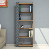 Bibliotecă City, Diverse culori, 65x24x170 cm - Nuc - Chalcedony | SKU: 845HCT3608 | Bibliotecă City, 65x24x170 cm, varianta Nuc - Chalcedony, produs pentru amenajarea locuinței, disponibil online în România la CasaMob