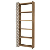 Bibliotecă City, Diverse culori, 65x24x170 cm - Nuc - Crem | SKU: 845HCT3609 | Bibliotecă City, 65x24x170 cm, varianta Nuc - Crem, produs pentru amenajarea locuinței, disponibil online în România la CasaMob