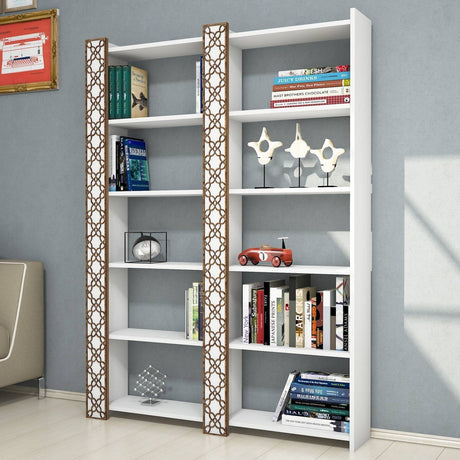 Bibliotecă City 2, Diverse culori, 125x24x170 cm
