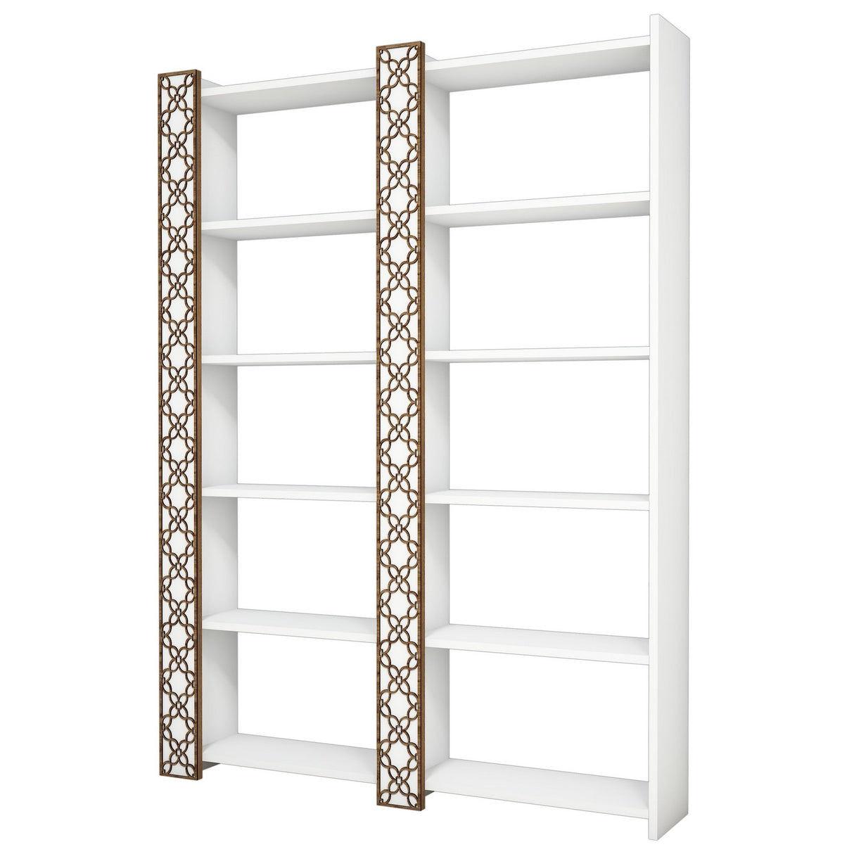 Bibliotecă City 2, Diverse culori, 125x24x170 cm - Alb | SKU: 845HCT3611 | Bibliotecă City 2, 125x24x170 cm, varianta Alb, produs pentru amenajarea locuinței, disponibil online în România la CasaMob