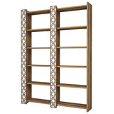 Bibliotecă City 2, Diverse culori, 125x24x170 cm - Nuc - Alb | SKU: 845HCT3612 | Bibliotecă City 2, 125x24x170 cm, varianta Nuc - Alb, produs pentru amenajarea locuinței, disponibil online în România la CasaMob