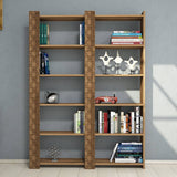 Bibliotecă City 2, Diverse culori, 125x24x170 cm - Nuc | SKU: 845HCT3613 | Bibliotecă City 2, 125x24x170 cm, varianta Nuc, produs pentru amenajarea locuinței, disponibil online în România la CasaMob