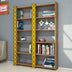 Nuc - Galben | SKU: 845HCT3616 | Bibliotecă City 2, 125x24x170 cm, varianta Nuc - Galben, produs pentru amenajarea locuinței, disponibil online în România la CasaMob