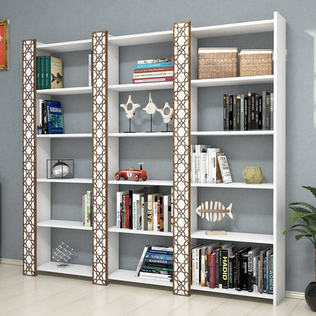 Bibliotecă City 3, Diverse culori, 185x24x170 cm