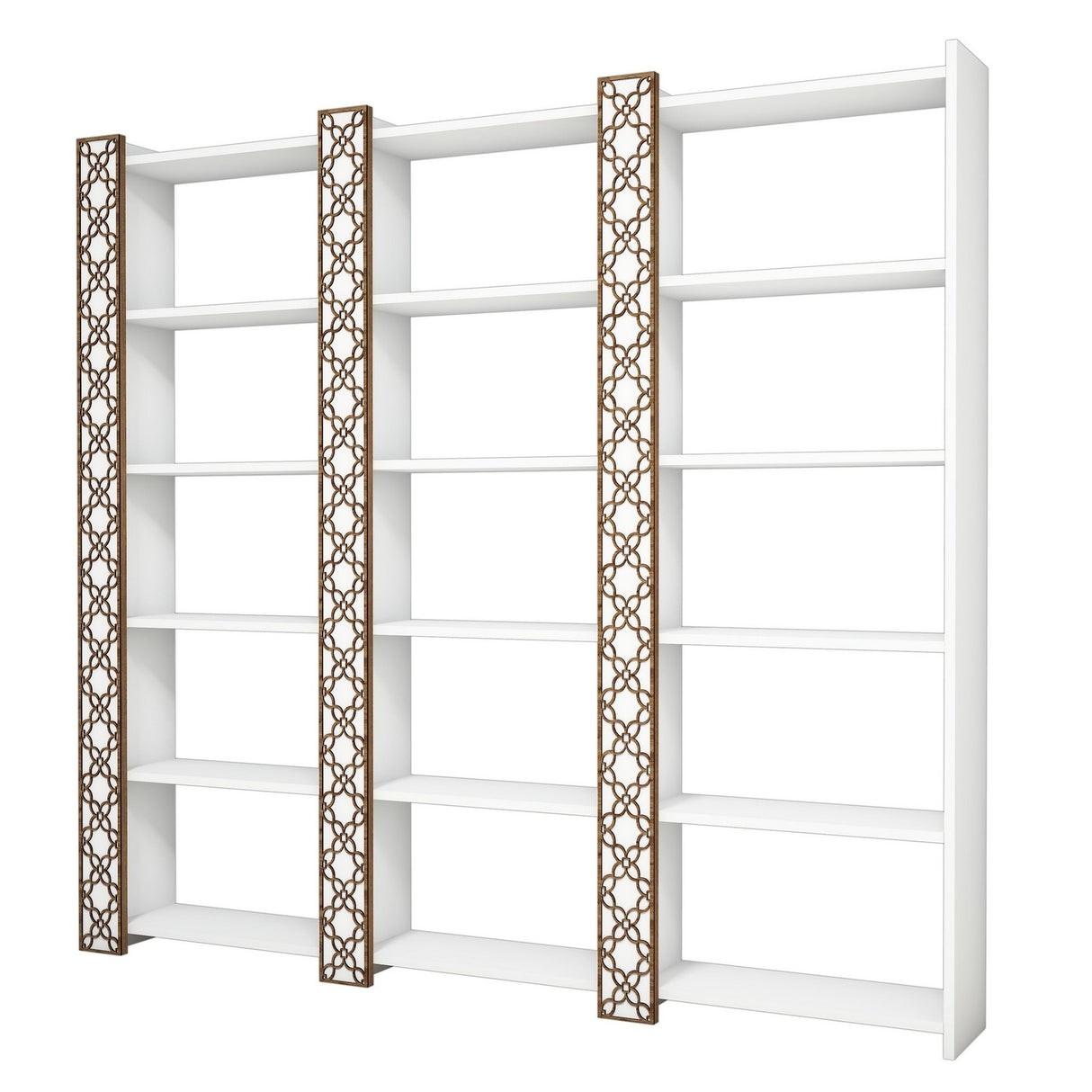 Bibliotecă City 3, Diverse culori, 185x24x170 cm - Alb | SKU: 845HCT3617 | Bibliotecă City 3, 185x24x170 cm, varianta Alb, produs pentru amenajarea locuinței, disponibil online în România la CasaMob