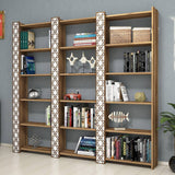 Bibliotecă City 3, Diverse culori, 185x24x170 cm - Nuc - Alb | SKU: 845HCT3618 | Bibliotecă City 3, 185x24x170 cm, varianta Nuc - Alb, produs pentru amenajarea locuinței, disponibil online în România la CasaMob