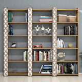 Bibliotecă City 3, Diverse culori, 185x24x170 cm - Nuc - Alb | SKU: 845HCT3618 | Bibliotecă City 3, 185x24x170 cm, varianta Nuc - Alb, produs pentru amenajarea locuinței, disponibil online în România la CasaMob