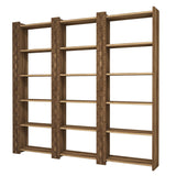 Bibliotecă City 3, Diverse culori, 185x24x170 cm - Nuc | SKU: 845HCT3619 | Bibliotecă City 3, 185x24x170 cm, varianta Nuc, produs pentru amenajarea locuinței, disponibil online în România la CasaMob