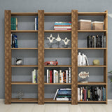 Bibliotecă City 3, Diverse culori, 185x24x170 cm - Nuc | SKU: 845HCT3619 | Bibliotecă City 3, 185x24x170 cm, varianta Nuc, produs pentru amenajarea locuinței, disponibil online în România la CasaMob
