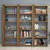 Nuc | SKU: 845HCT3619 | Bibliotecă City 3, 185x24x170 cm, varianta Nuc, produs pentru amenajarea locuinței, disponibil online în România la CasaMob