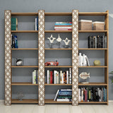 Bibliotecă City 3, Diverse culori, 185x24x170 cm - Nuc - Crem | SKU: 845HCT3621 | Bibliotecă City 3, 185x24x170 cm, varianta Nuc - Crem, produs pentru amenajarea locuinței, disponibil online în România la CasaMob