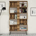 Nuc | SKU: 845HCT3632 | Bibliotecă Extra, 90x22x167 cm, varianta Nuc, produs pentru amenajarea locuinței, disponibil online în România la CasaMob