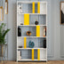 Alb - Galben | SKU: 845HCT3639 | Bibliotecă Lima, 90x20x180 cm, varianta Alb - Galben, produs pentru amenajarea locuinței, disponibil online în România la CasaMob