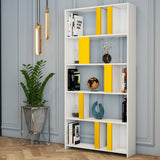 Bibliotecă Lima, Diverse culori, 90x20x180 cm - Alb - Galben | SKU: 845HCT3639 | Bibliotecă Lima, 90x20x180 cm, varianta Alb - Galben, produs pentru amenajarea locuinței, disponibil online în România la CasaMob